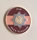 Cheshire Regiment ( CR-B ) Colours Lapel Badge 30mm